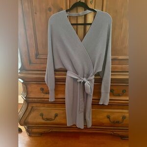 Elegant Sweater Dress 👗 Soft Purple